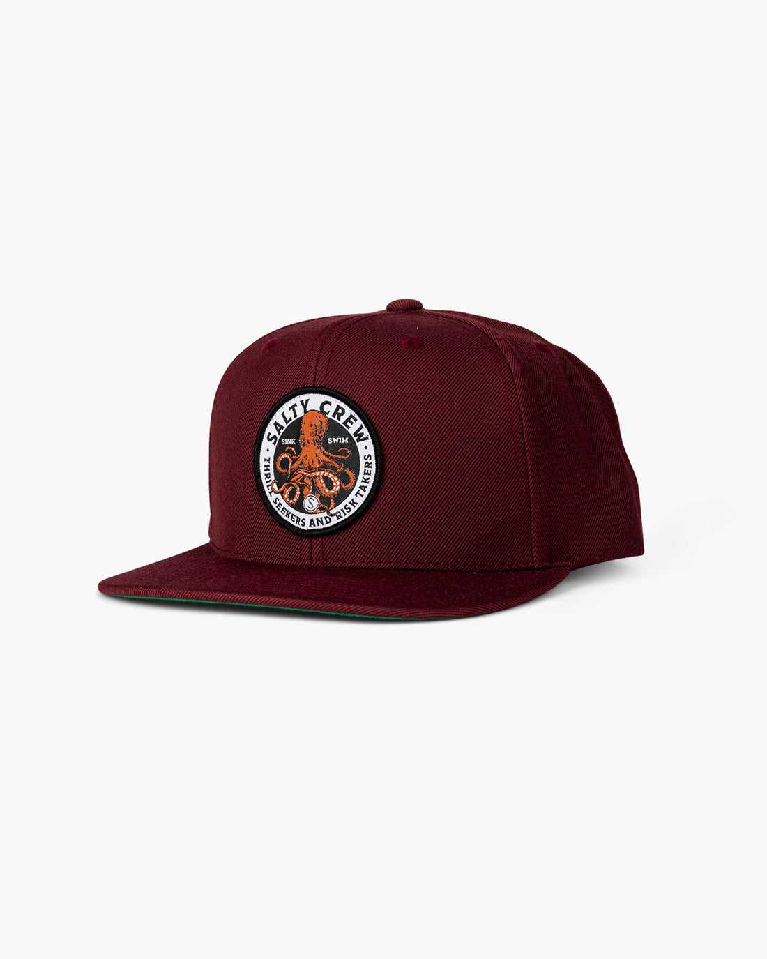 Burgundy Salty Crew Deep Reach 6 Panel Hat | 51GROBDSL