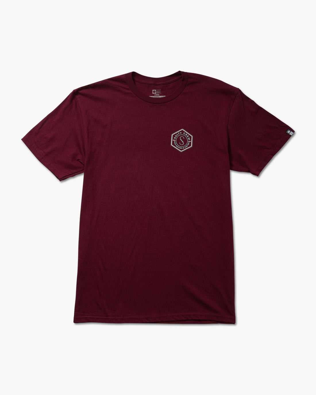 Burgundy Salty Crew Hexed Classic Tee | 70EDOLNTW