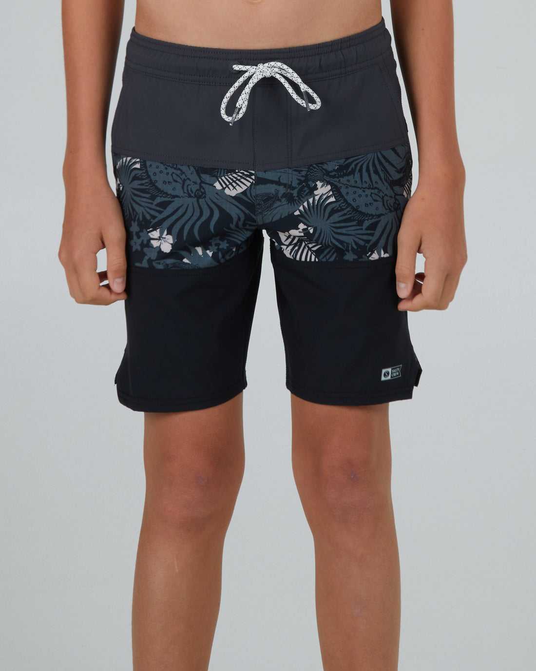 Charcoal Salty Crew Beacons 2 Elastic Boardshort | 42NPGIJVM