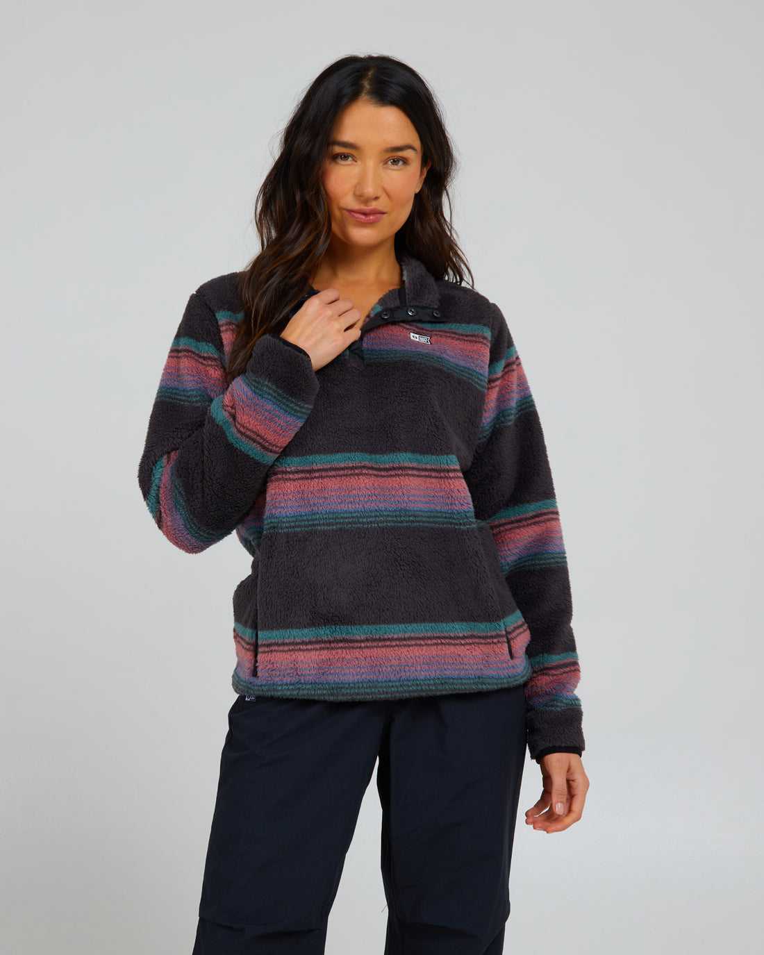 Charcoal Salty Crew Calm Seas Pullover | 40GMIRLED