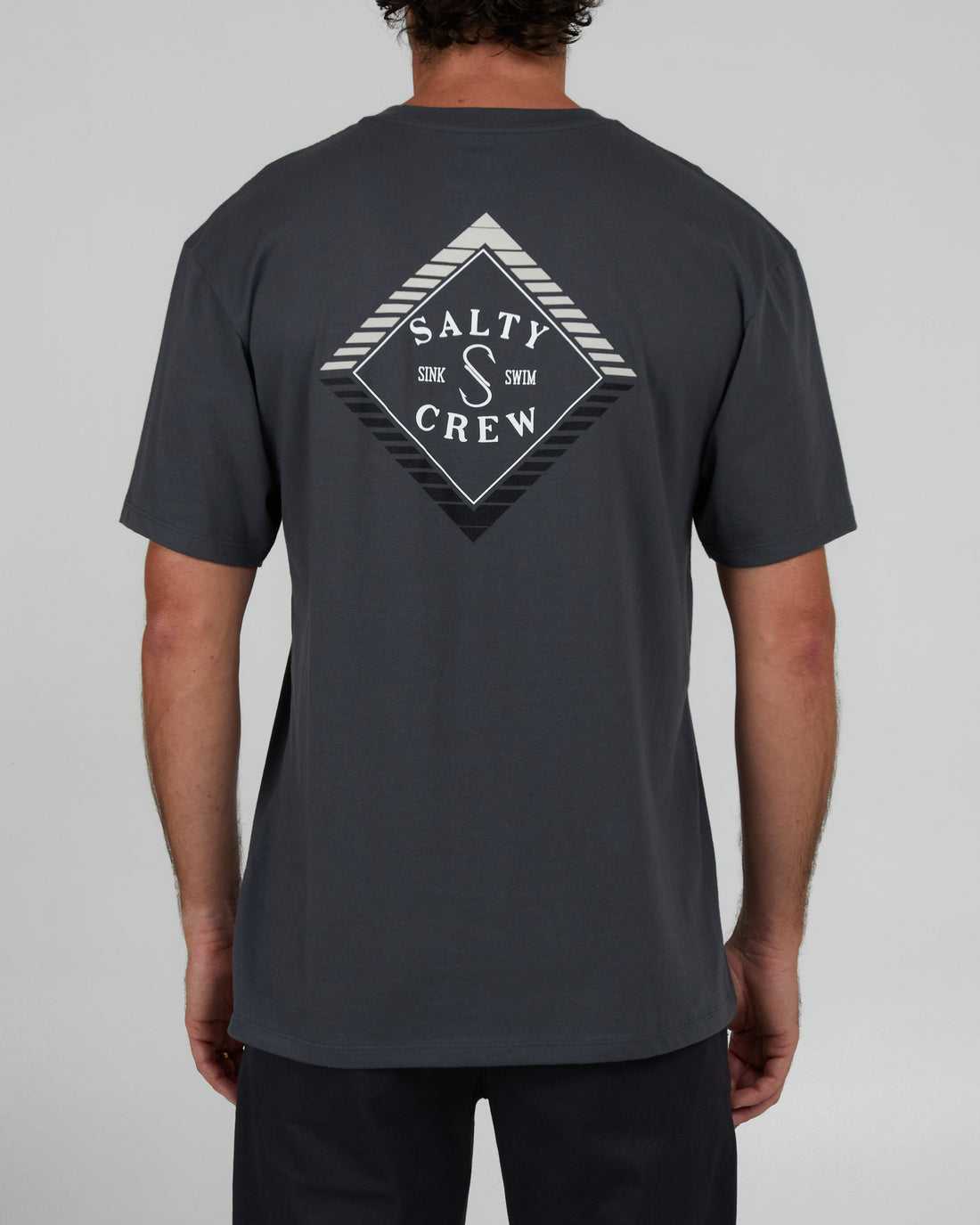 Charcoal Salty Crew Faded Premium Tee | 23QNTUBJP