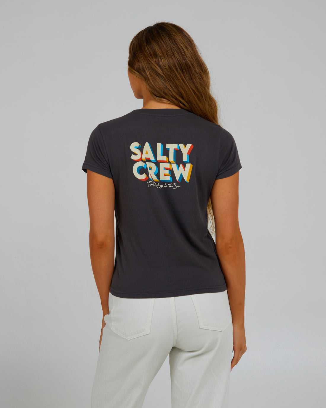 Charcoal Salty Crew Jolly Modern Tee | 96ARCUFOZ