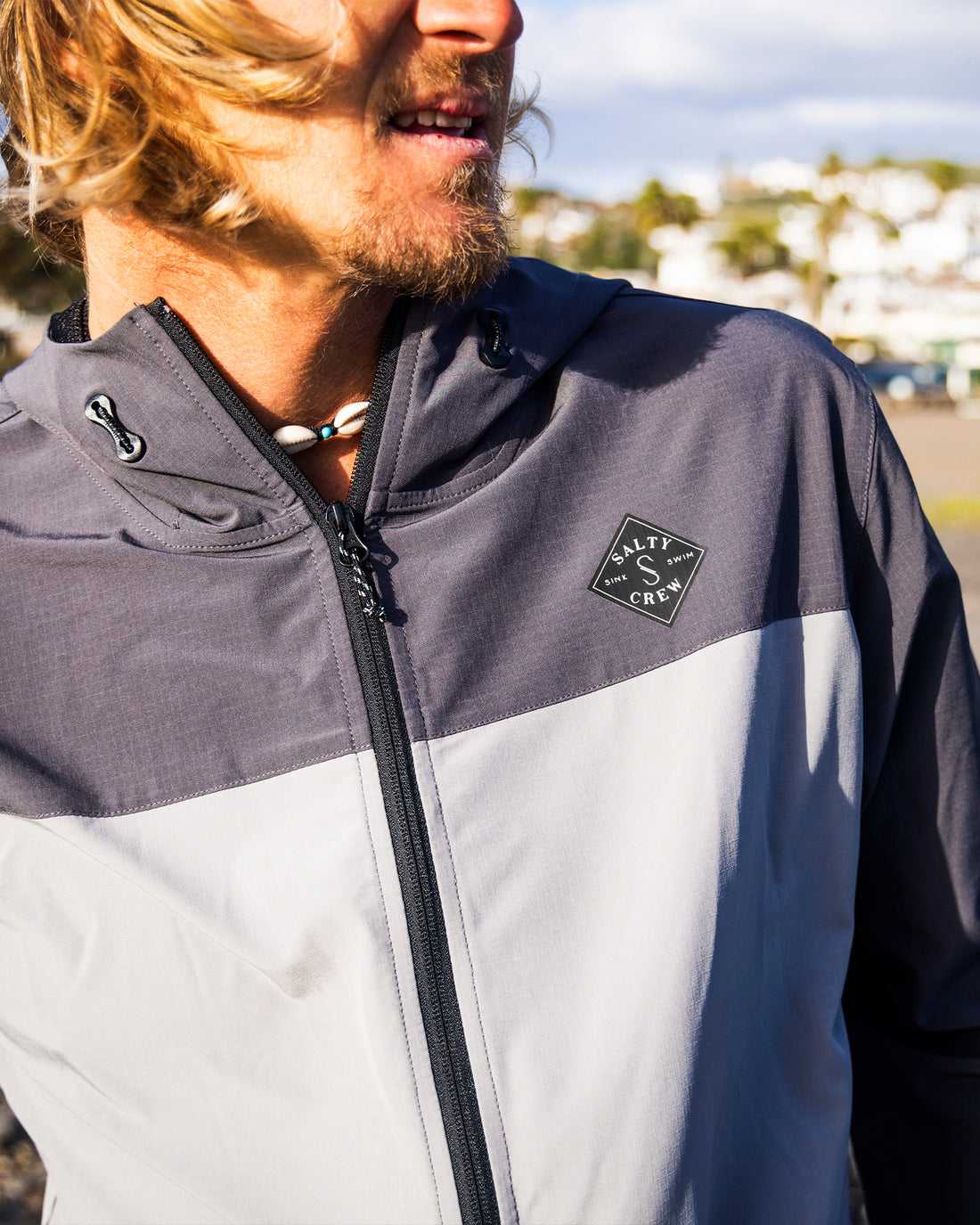 Charcoal Salty Crew Stowaway Jacket | 68NBEVFLI