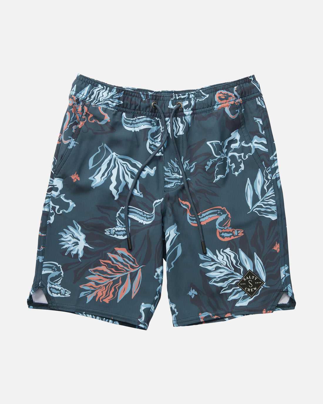 Dark Slate Salty Crew Lowtide Elastic Boardshort | 72XYWGMEL