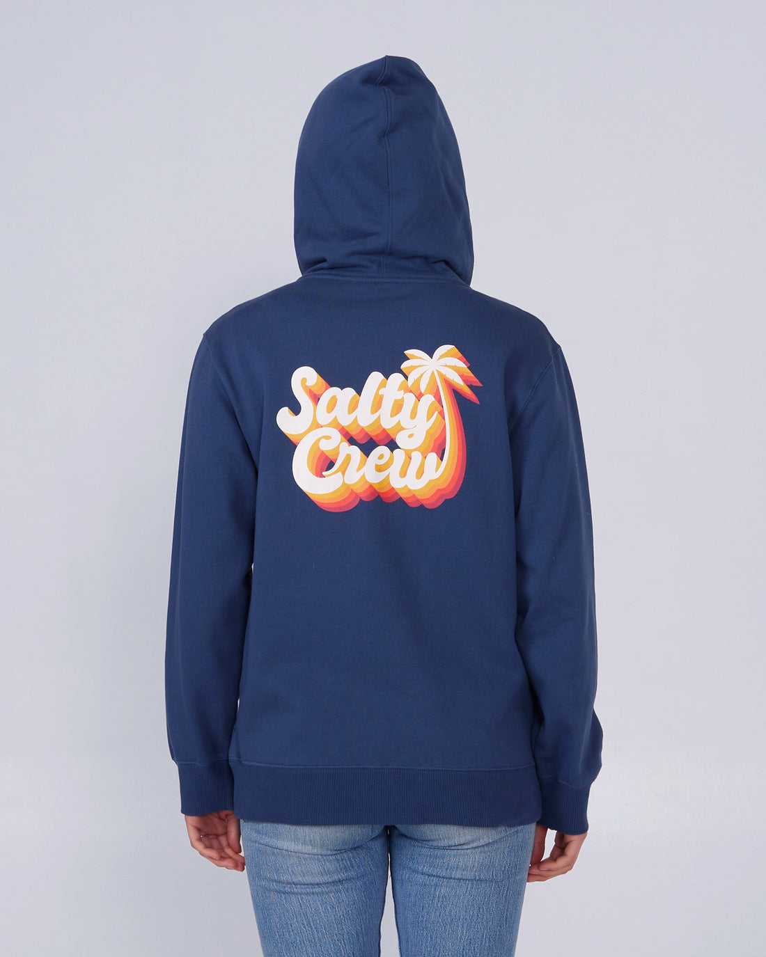 Denim Salty Crew Salty Seventies Zip Hoody | 97NQKCDEY