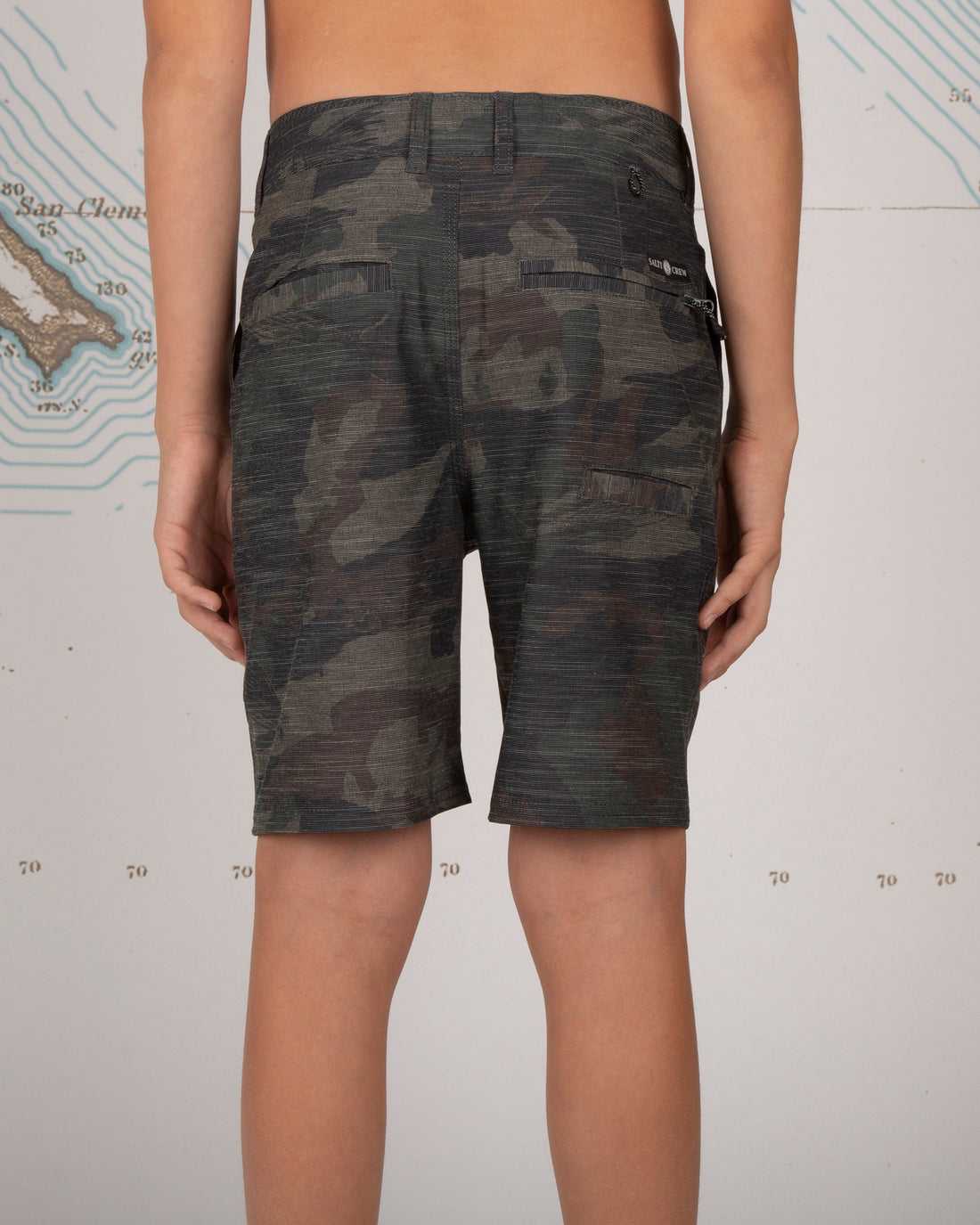 Drifter 2 Camo Boys Hybrid Walkshorts Salty Crew Drifter 2 Hybrid Short | 98ZPENCMR