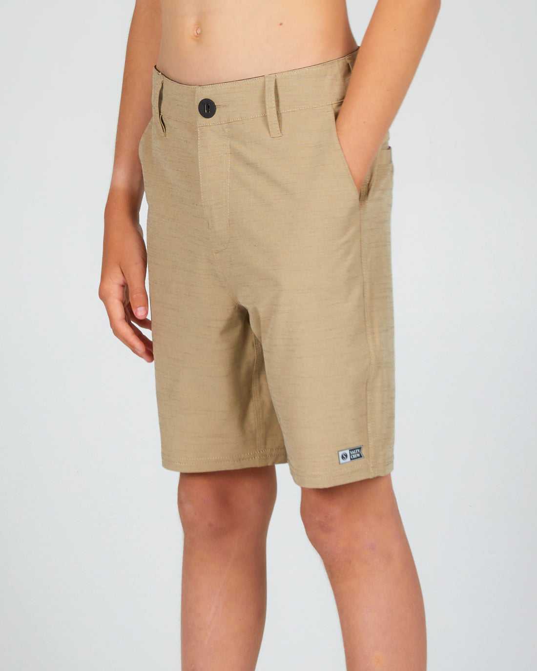 Drifter 2 Khaki Boys Hybrid Walkshorts Salty Crew Drifter 2 Hybrid Short | 83JQPWFYE