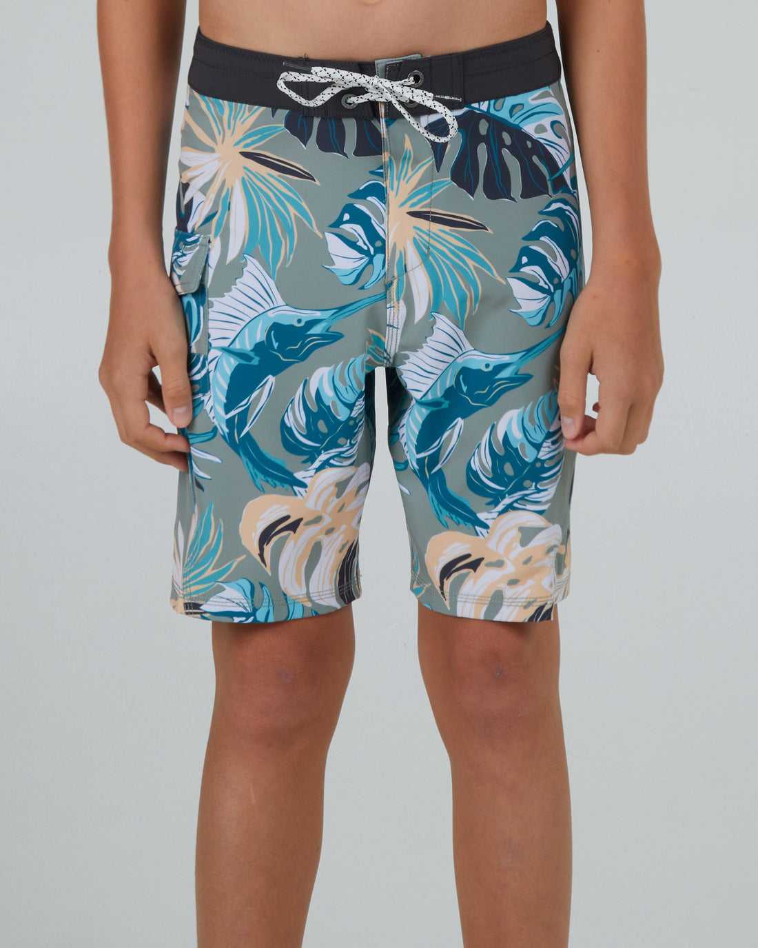 Dusty Sage Salty Crew Lowtide Boardshort | 13VHZEFXC