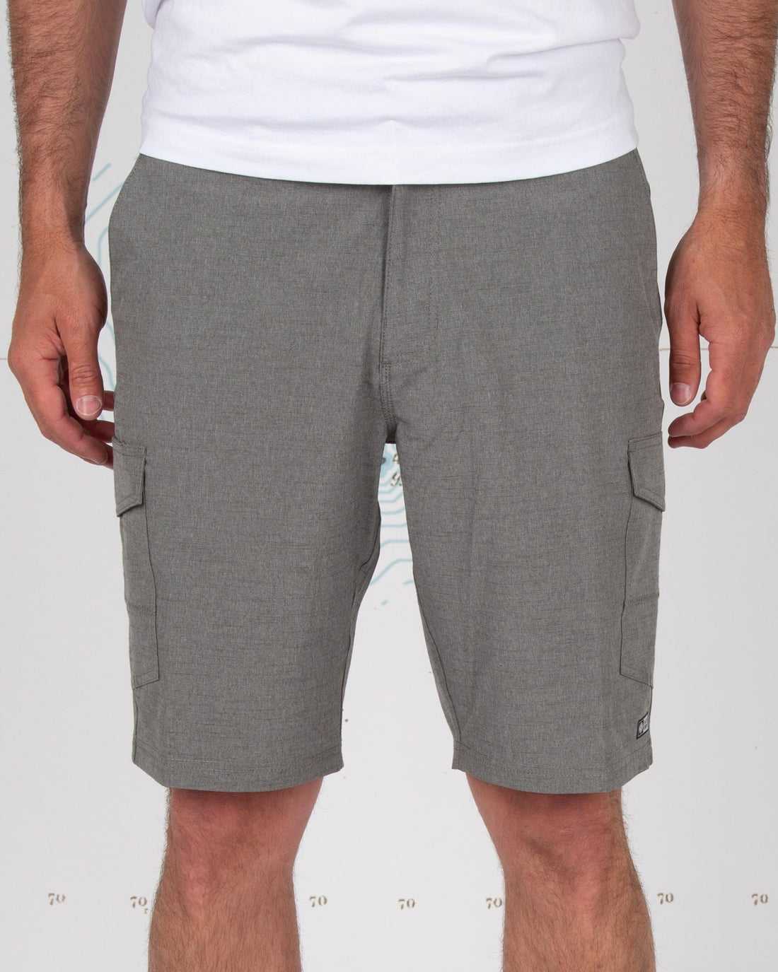 Gray Salty Crew Drifter 2 Cargo Hybrid Short | 69MPROLQG