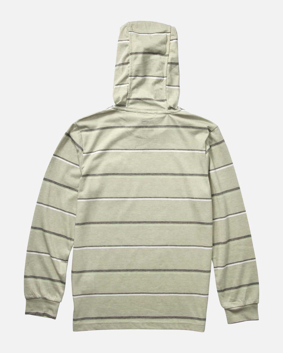 Gray Salty Crew Pin Line Hooded Tech Tee | 38BJVGKMA