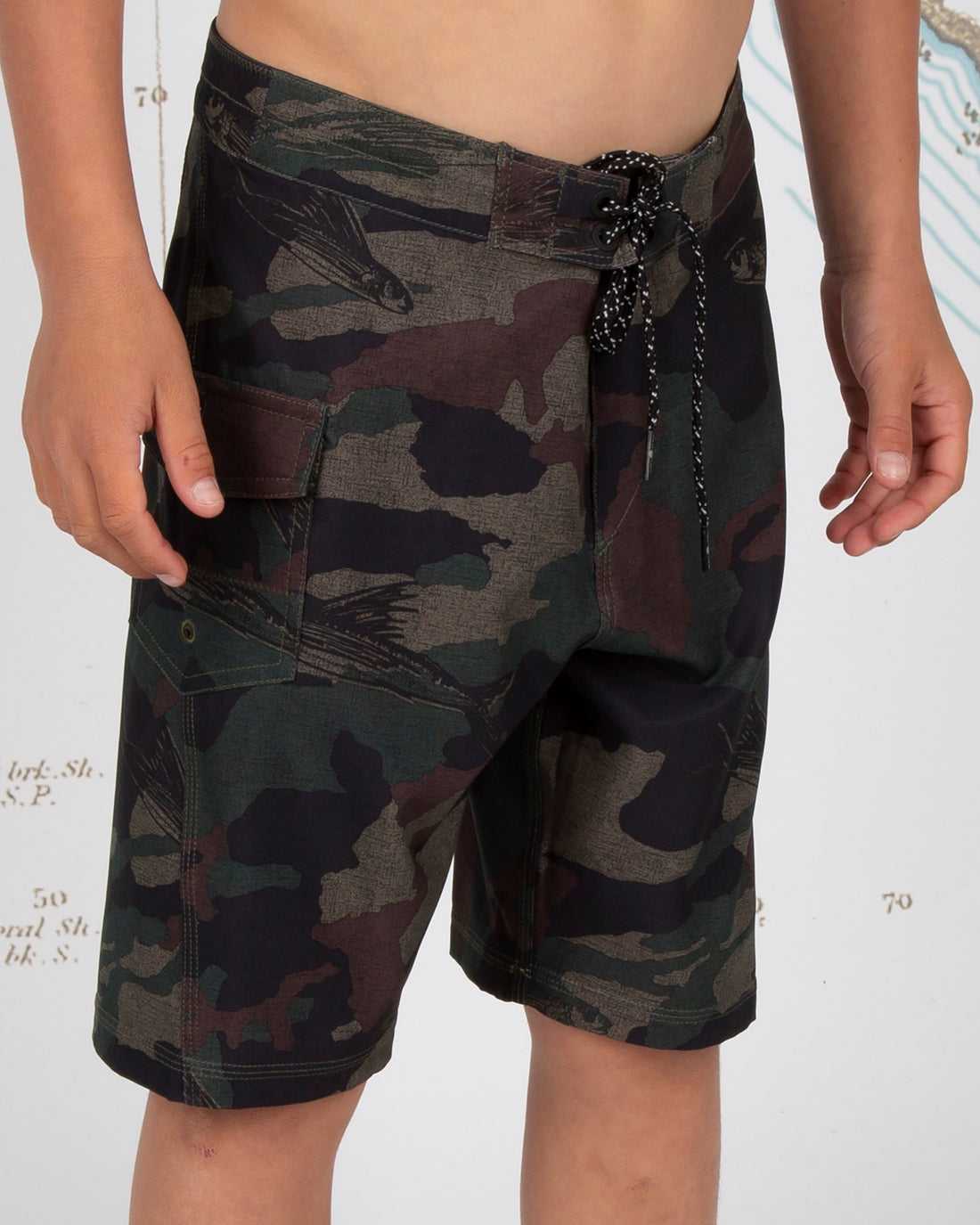 Lowtide Camo Boys Boardshorts Salty Crew Lowtide Boardshort | 36WMRNPVB