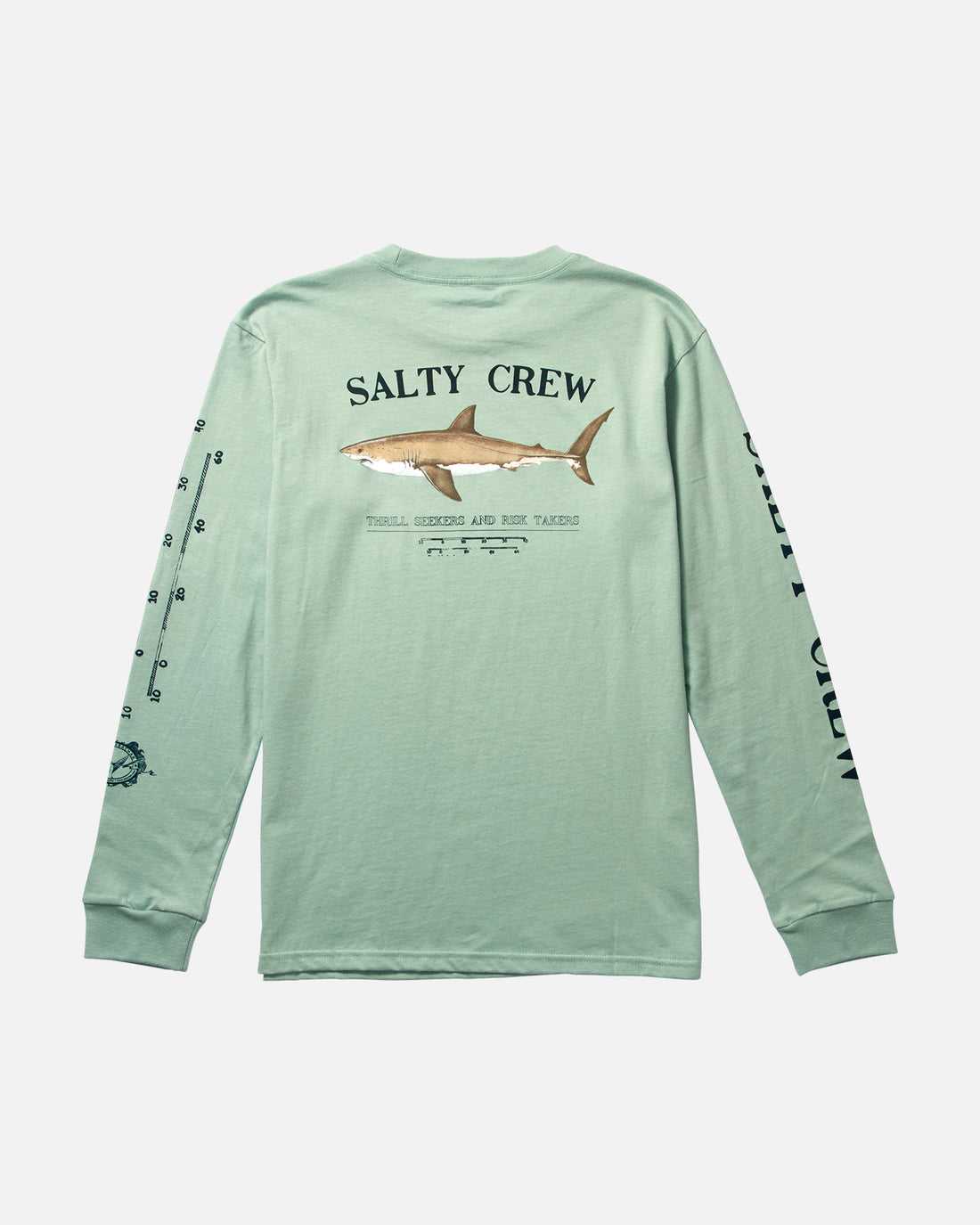 Mackerel Salty Crew Bruce L/S Tee | 02IOHFBTX