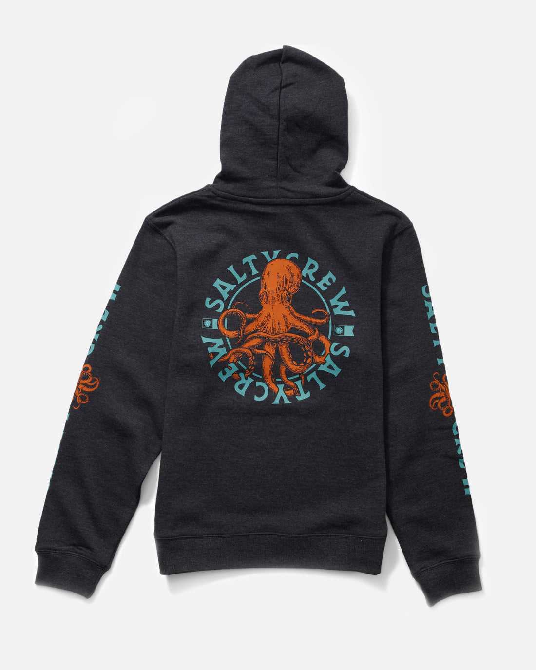 Navy Heather Salty Crew Tentacles Fleece Hoodie | 50FKYJTNA