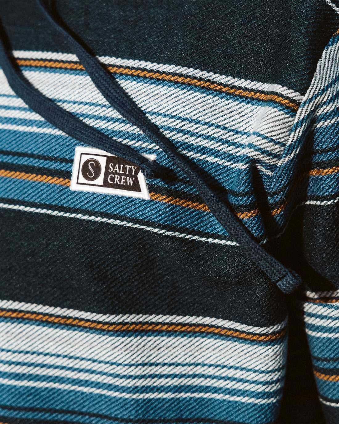 Navy Salty Crew Crewser Knit Hoodie | 47JIFETBD