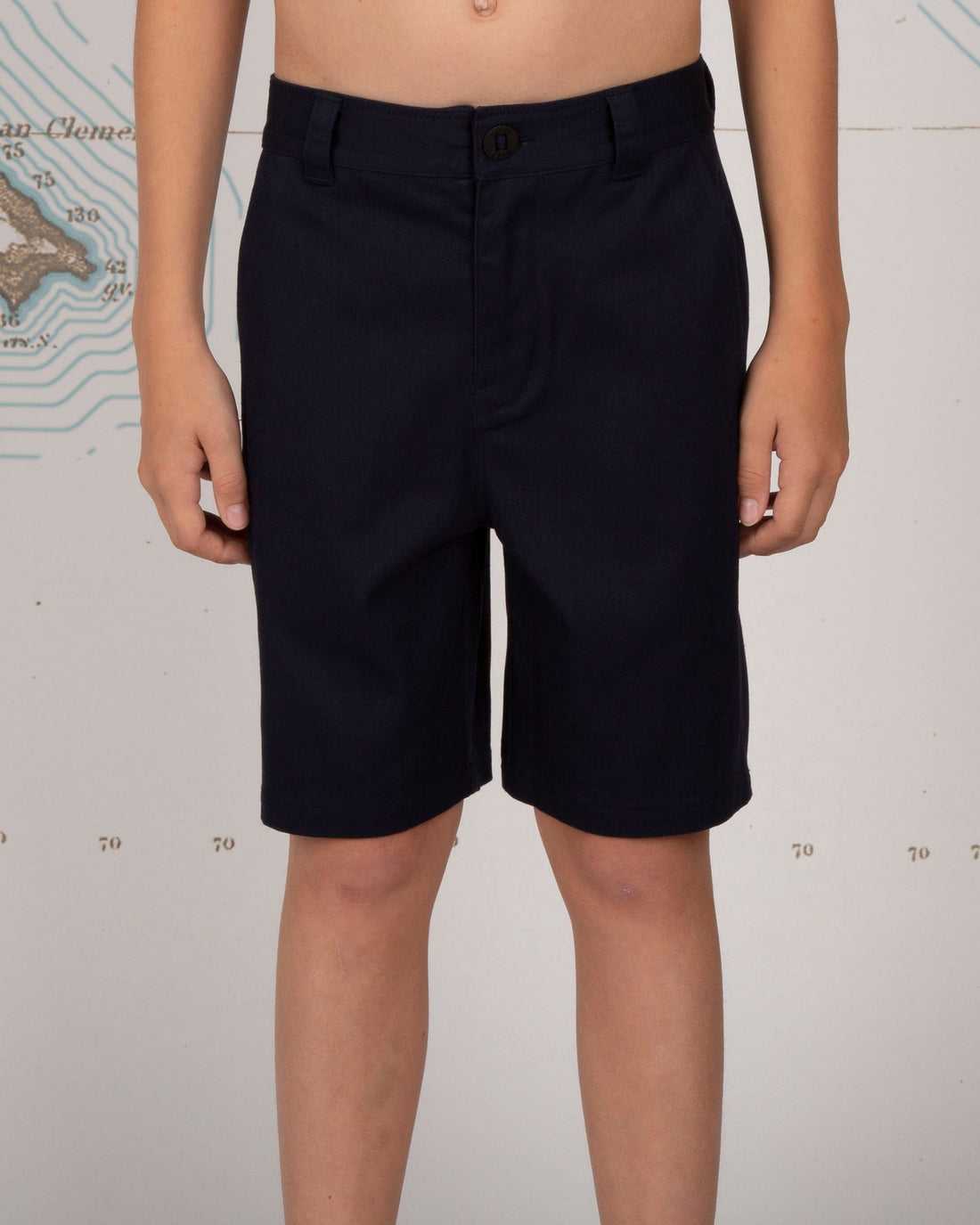 Navy Salty Crew Deckhand Chino Short | 18EAFBYZX