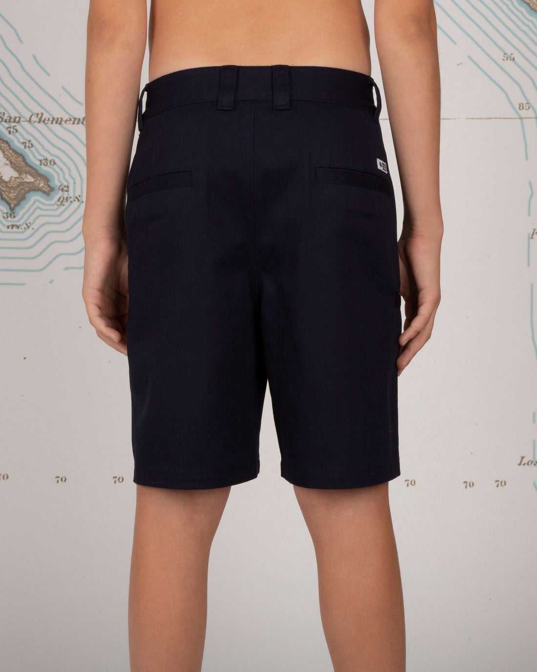 Navy Salty Crew Deckhand Chino Short | 18EAFBYZX