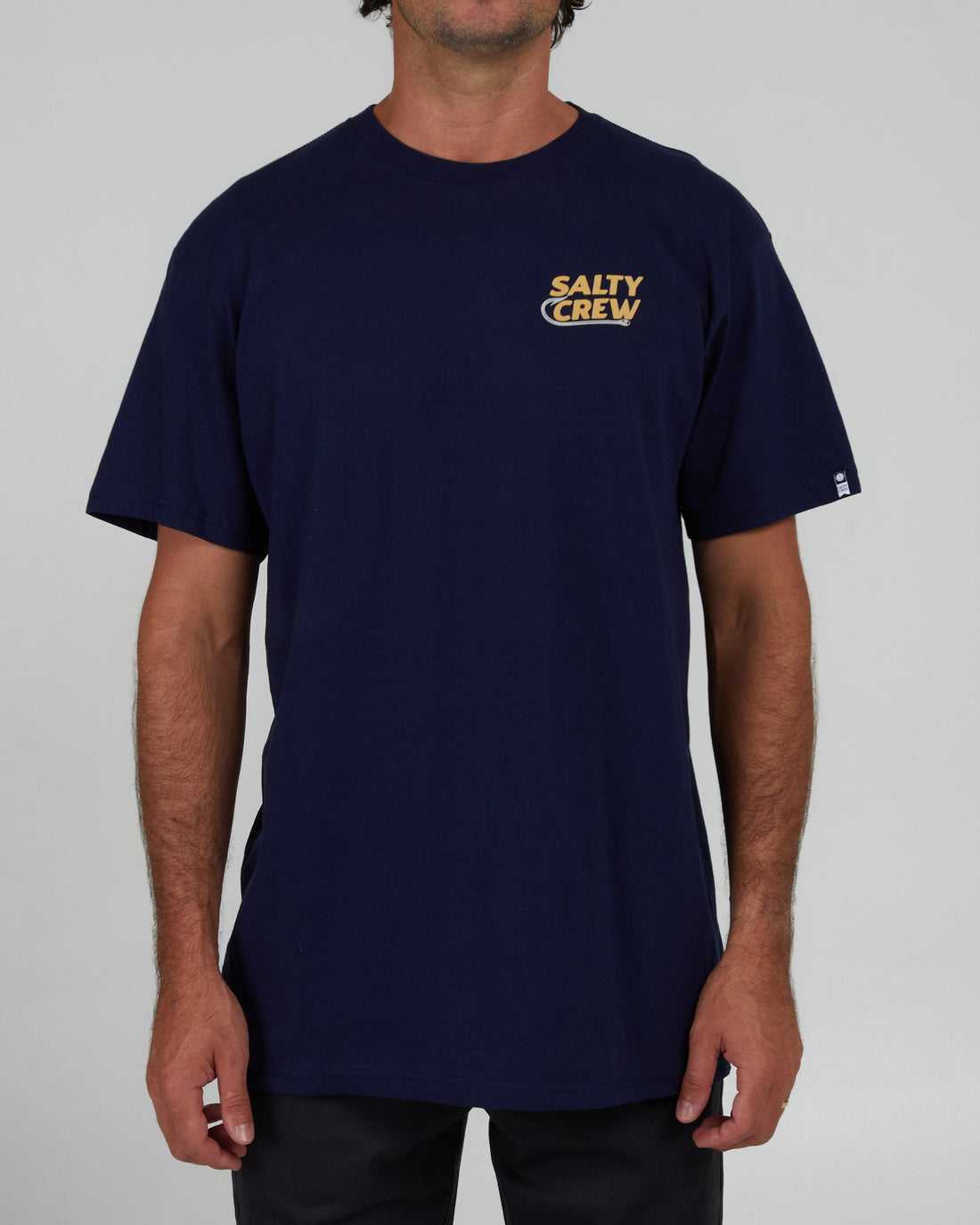 Navy Salty Crew Hook Up Classic Tee | 60YPTXEHF