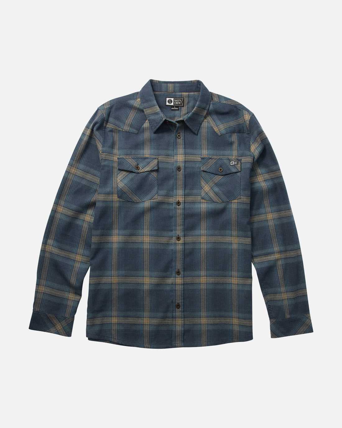 Navy Salty Crew Ranchero Flannel | 30QARDZVY