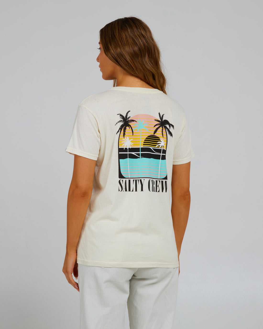 Off White Salty Crew Shades Boyfriend Tee | 09DIJUANS