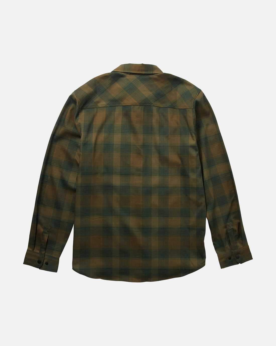 Olive Salty Crew Fathom Tech Flannel | 71IMVNDEK