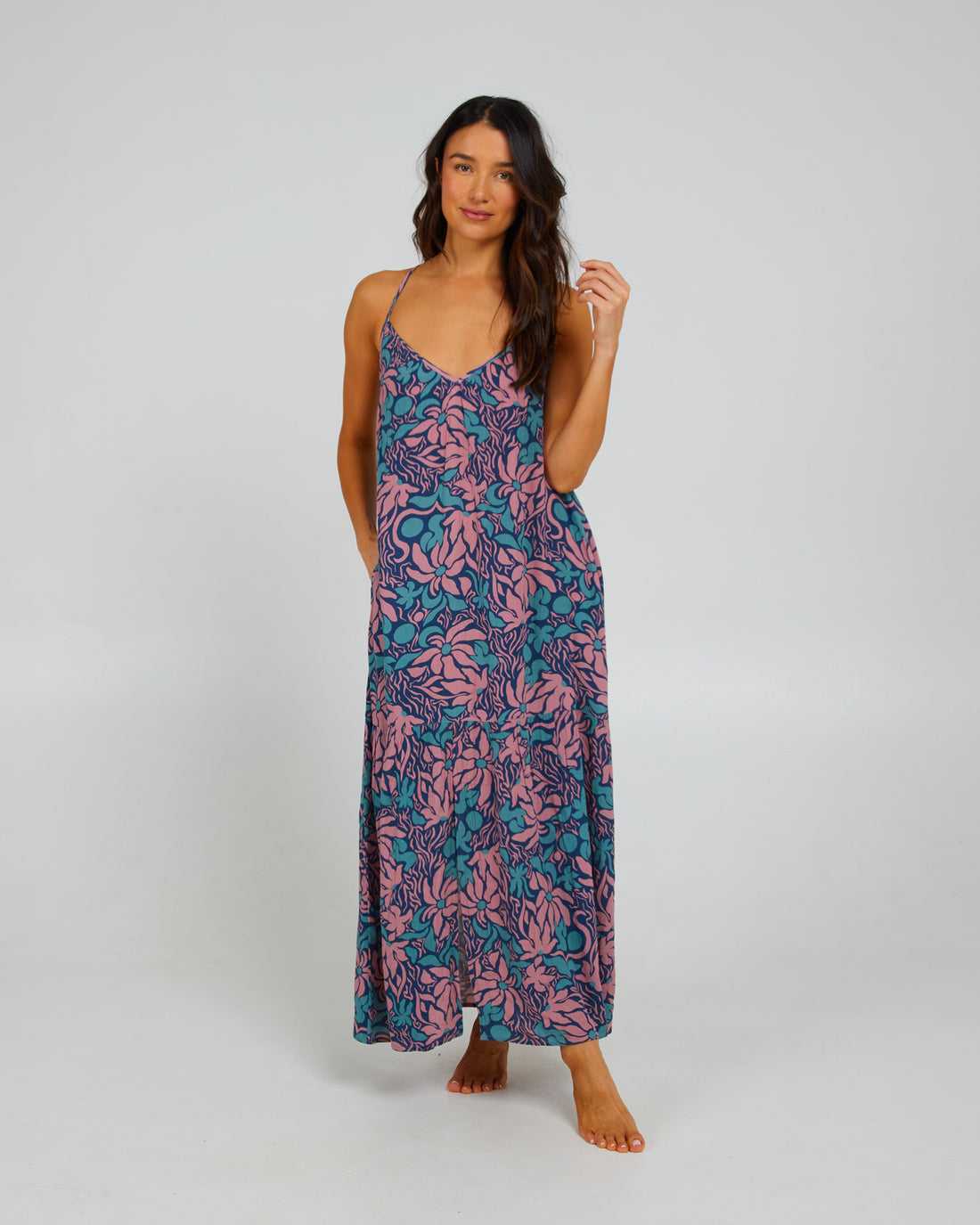 Rose Salty Crew Baja Maxi Dress | 30OXVWJFG