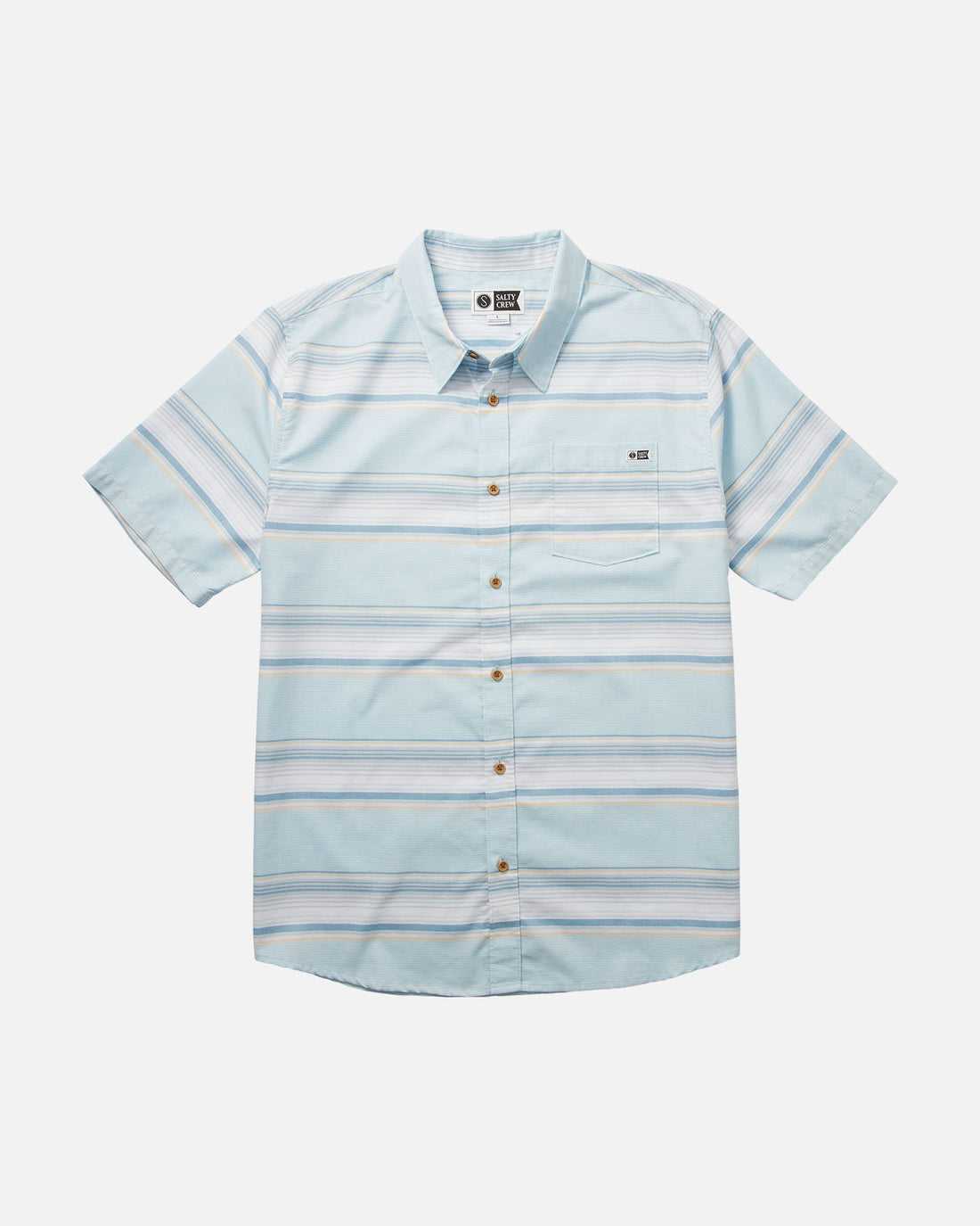 Sea Blue Salty Crew Puerto S/S Woven | 52XAOVJCB