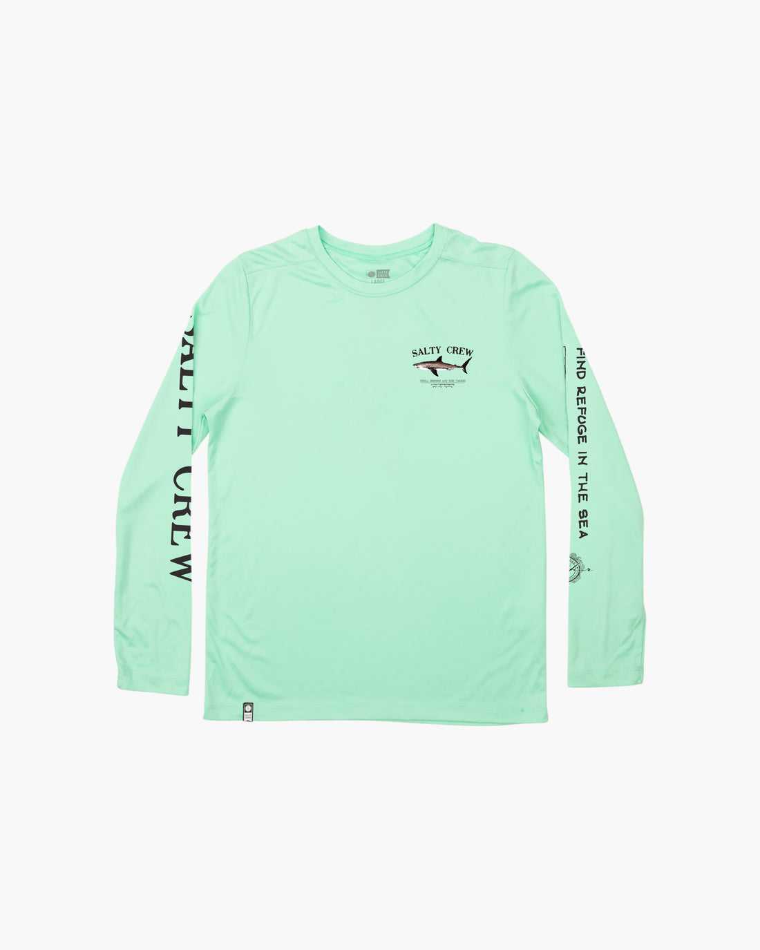 Sea Foam Salty Crew Bruce L/S Sunshirt | 45FXTGKWH