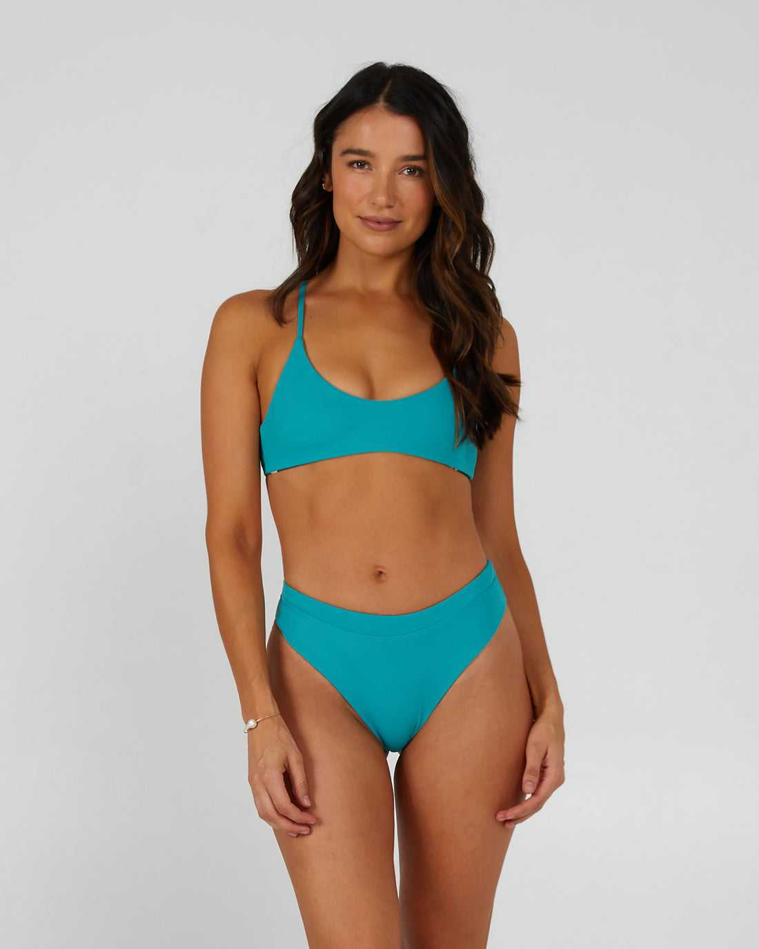 Sea Green Salty Crew Tandem Reversible Bikini Bottom | 94YHFZDGN