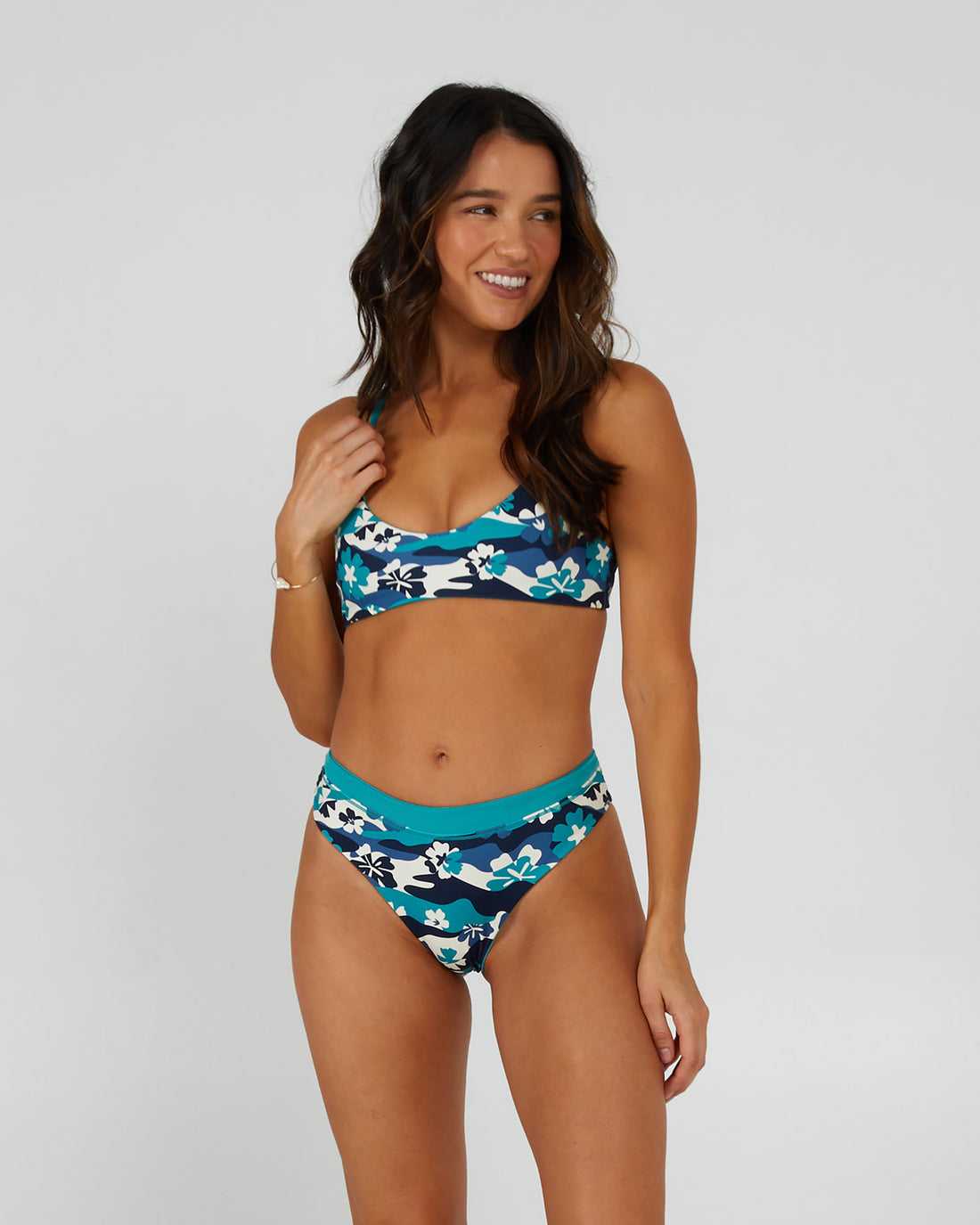 Sea Green Salty Crew Tandem Reversible Bikini Bottom | 94YHFZDGN