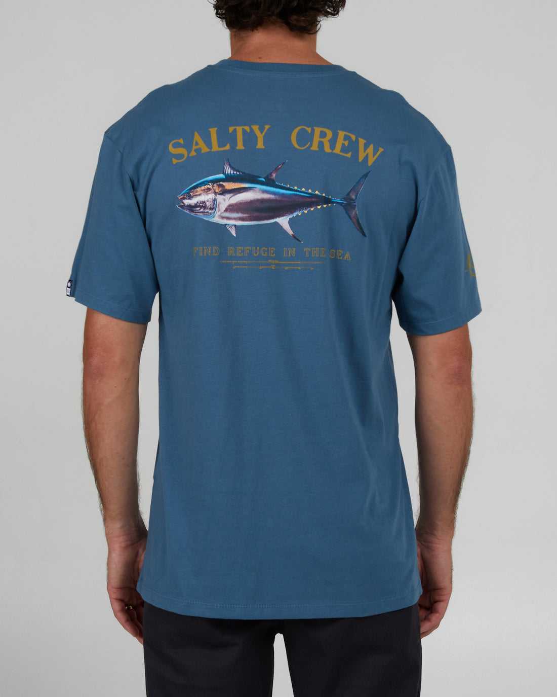 Slate Salty Crew Big Blue Premium Tee | 97MWQRVCF