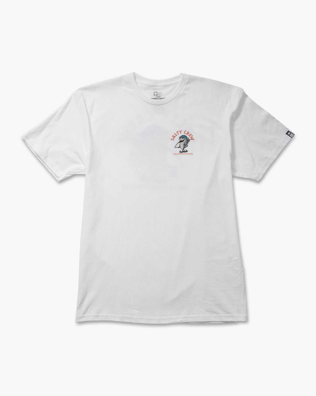 White Salty Crew Free Surf Classic Tee | 75YSHKZCP