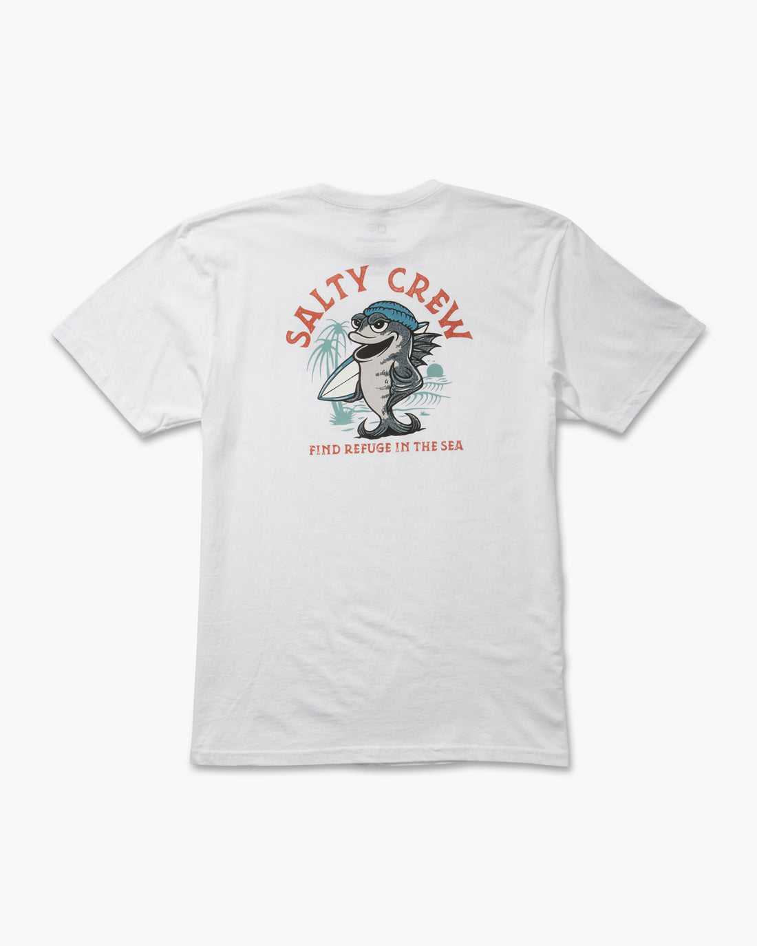 White Salty Crew Free Surf Classic Tee | 75YSHKZCP