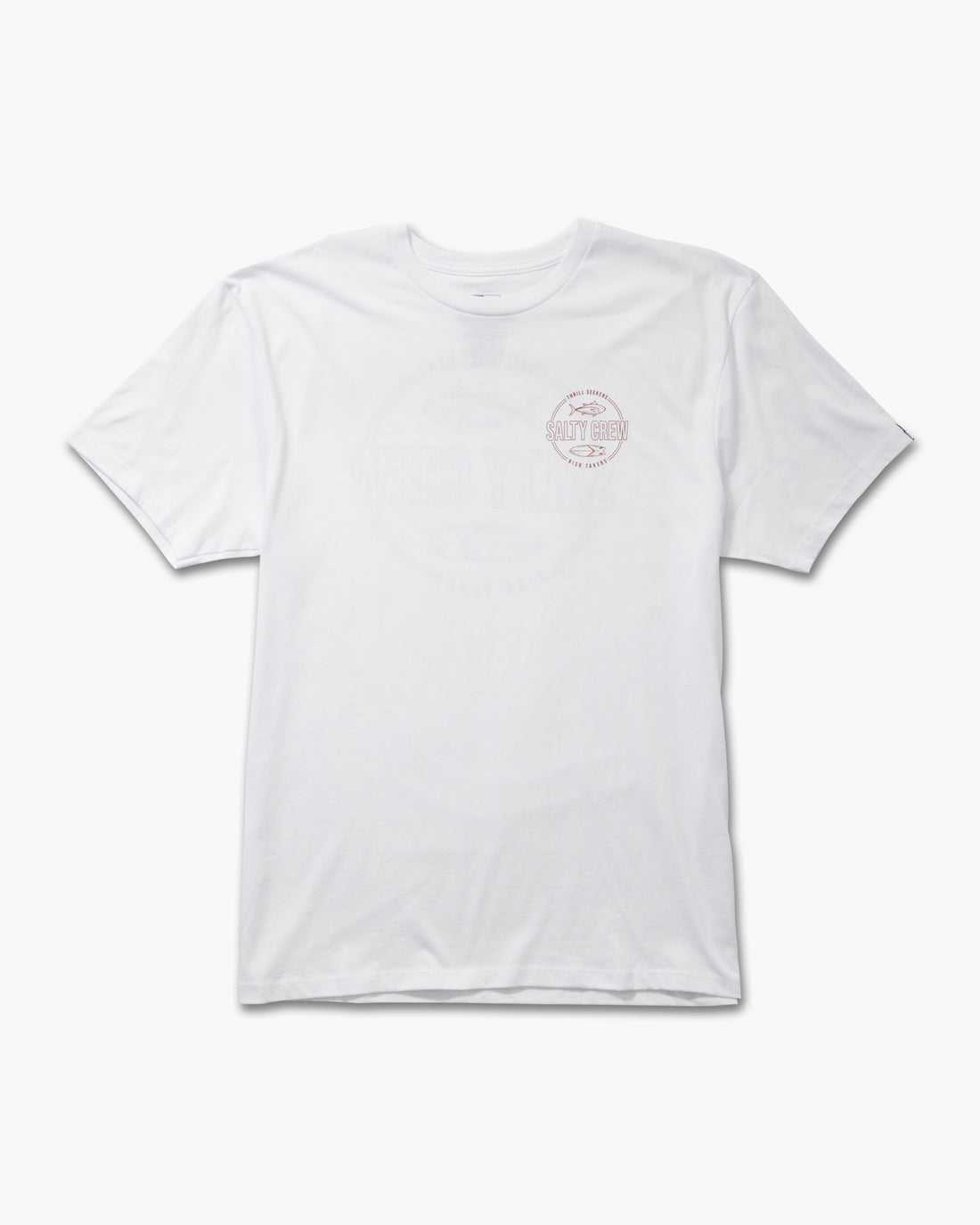 White Salty Crew Outlined Premium Tee | 95NFQGRAW