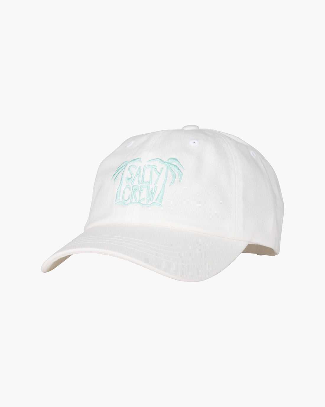 White Salty Crew Postcard Dad Hat | 68SHYBFQL