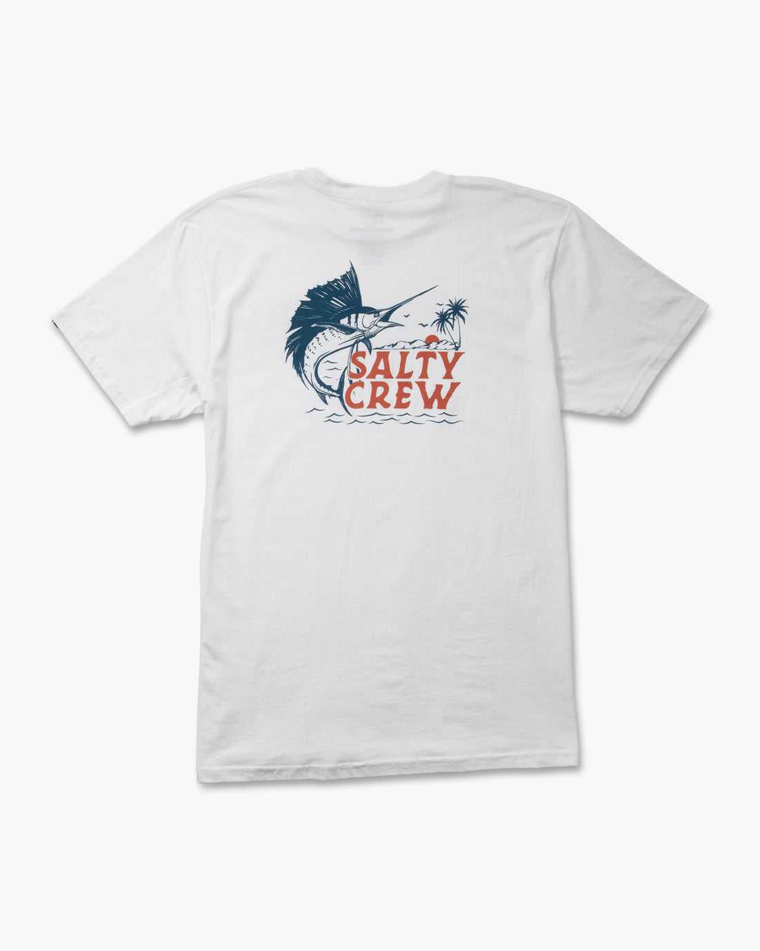 White Salty Crew Sailfish Classic Tee | 57DPJUVRO