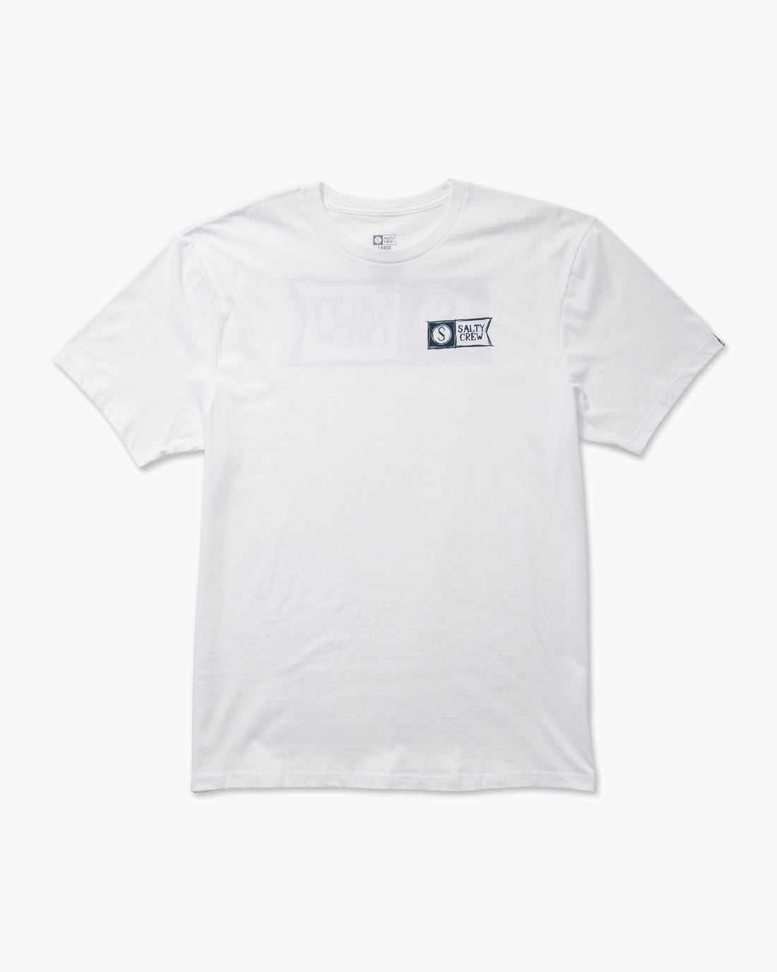 White Salty Crew Sketchy Alpha Premium Tee | 64QTURVOY